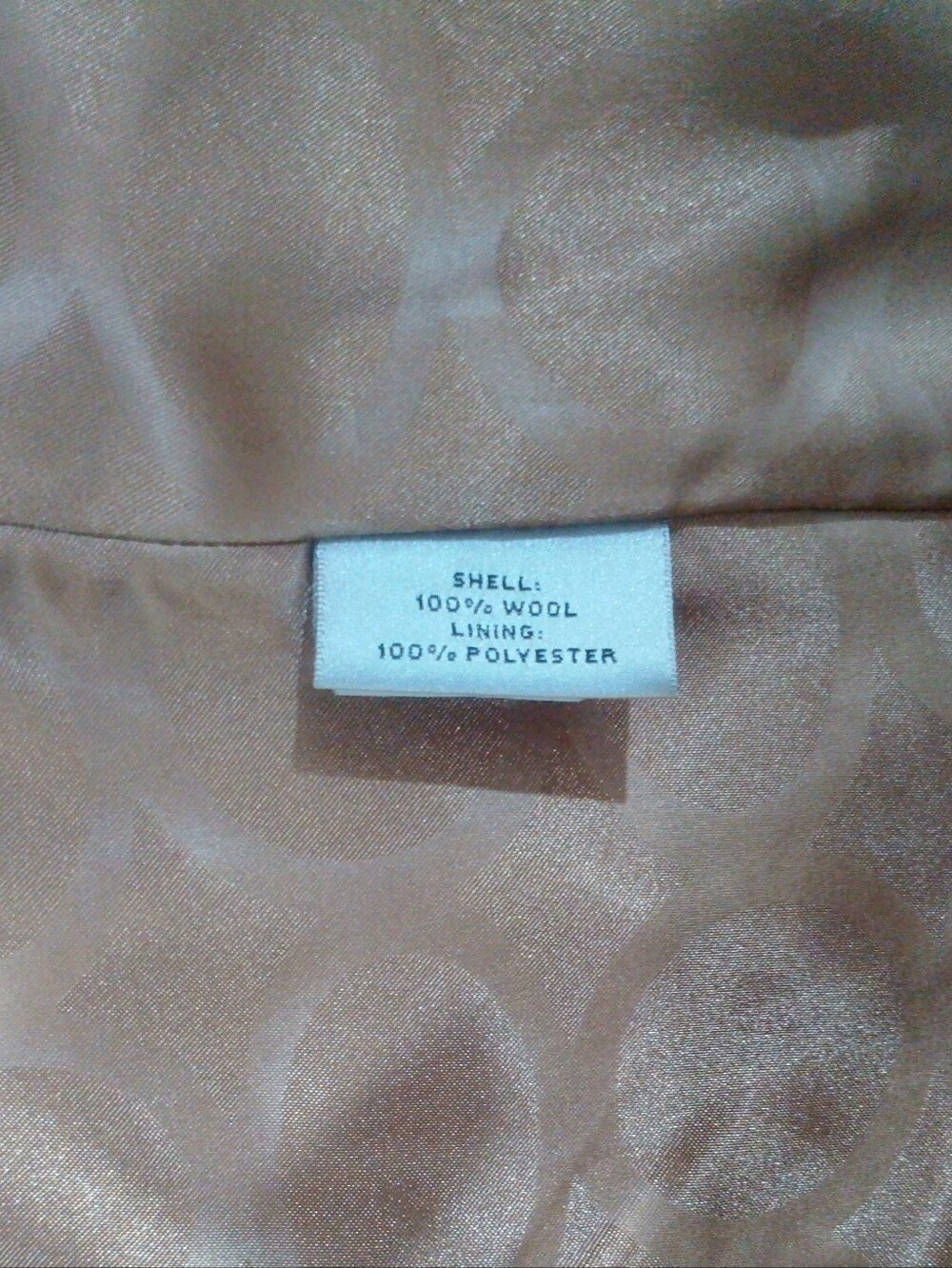 Preston & York Camel Mid-Length Wool Blend Overcoat Jacket Size 12 - Picture 7 of 8
